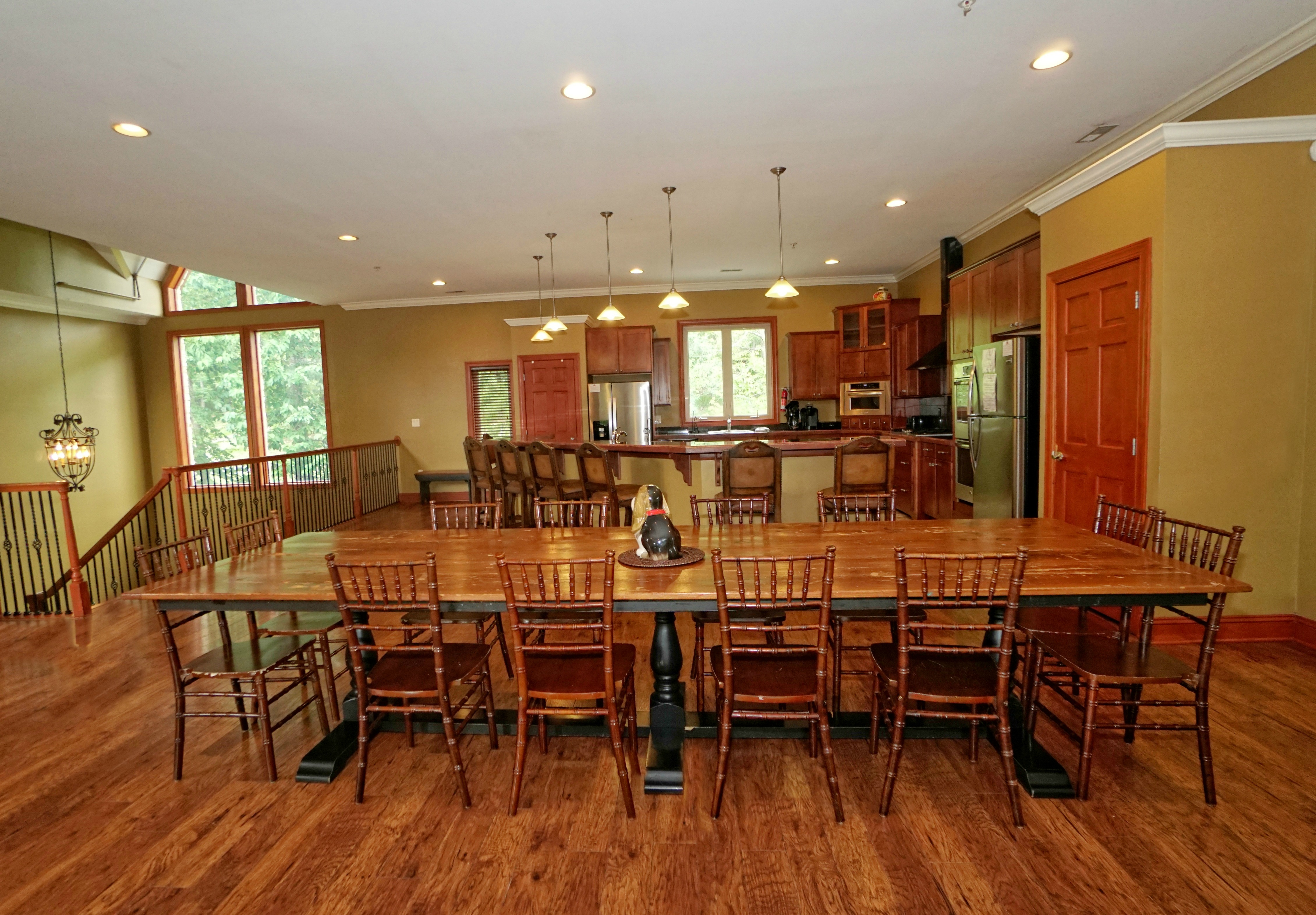 dining and kitchen rooms