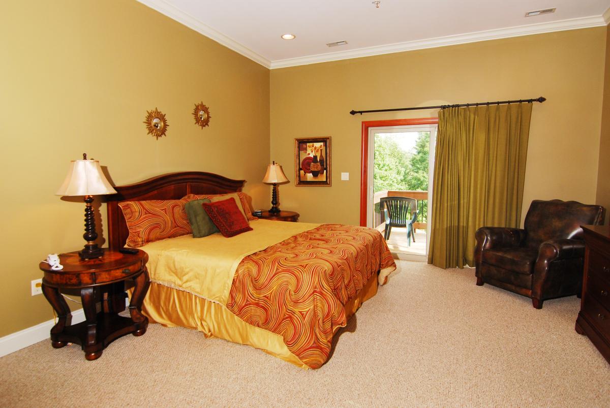 upper level-rear-King bedroom suite