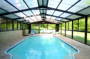 indoor pool has a "greenhouse" feel